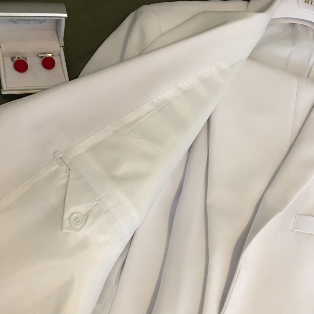 All white suit